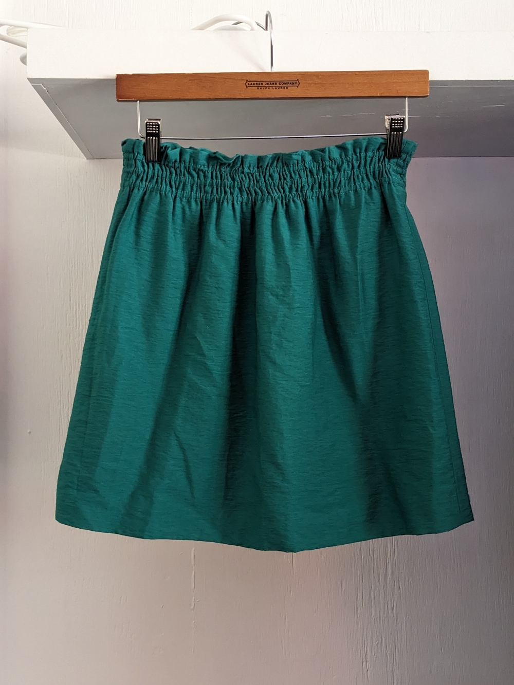J. Crew Mini Skirt Turquoise Tiffany Blue Quiet Luxury Rich Girl Starter Pack